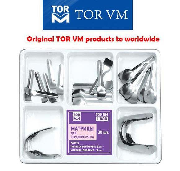 Dental Proximal Anterior Strips Large 1.388 TOR-VM Metal Strips for Precise Teeth Contouring and Polishing