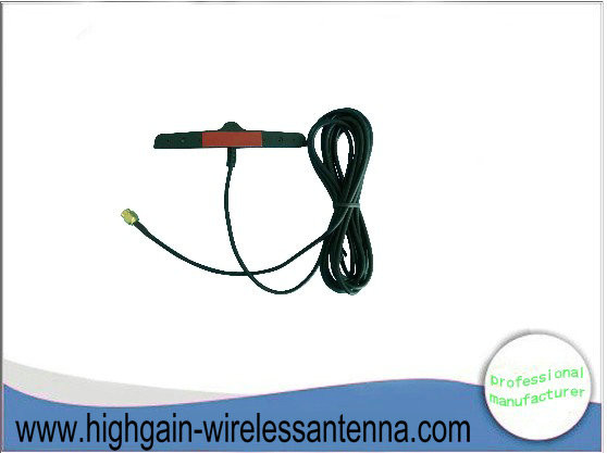 Horizontal / Vertical Black Strip 900 / 1800MHZ Dual Band GSM Car Antenna Patch 2 dBi