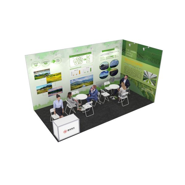 Lightweight SHELL SCHEME STAND constructed from sturdy materials providing support for trade shows exhibitions and business presentations