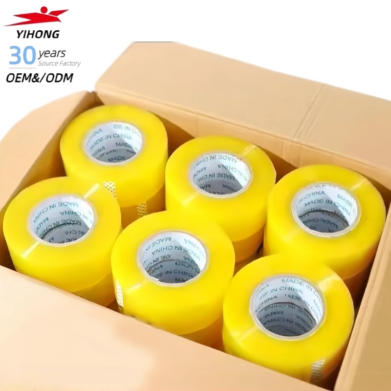 YIHONG High Quality Clear BOPP Tape Industrial Strength Self-Adhesive Heavy Duty Anti-Scratch Sealant