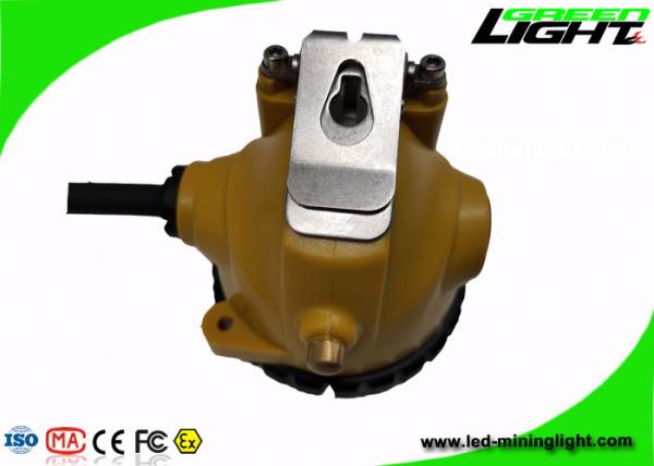 Brightness 15000lux Mining Cap Lamp Aluminum Lighting Cup Low Power Warning