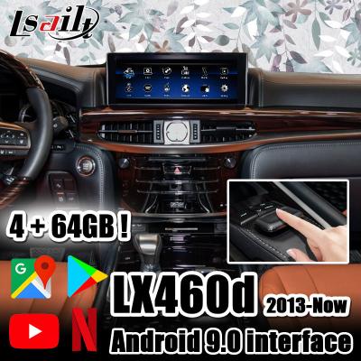 O processador de 4+64GB Lexus Video Interface 6-Core PX6 opera-se pelo manche com NetFlix, YouTube, CarPlay para LX460d LX570