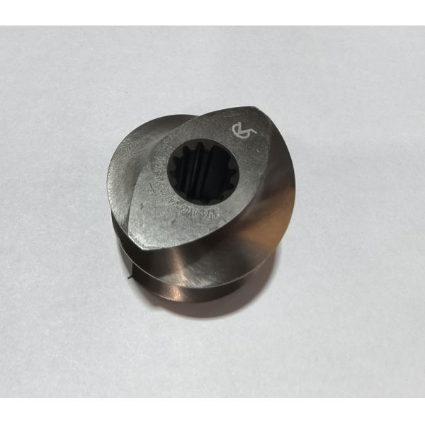 High-Performance Material Twin Screw Extruder Screw Elements with Precision Splined Bore and Modular Screw Design