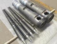 vis jumelles coniques 38CrMoAl et baril 65/132 pour le profil WPC Spc de tuyau de PVC