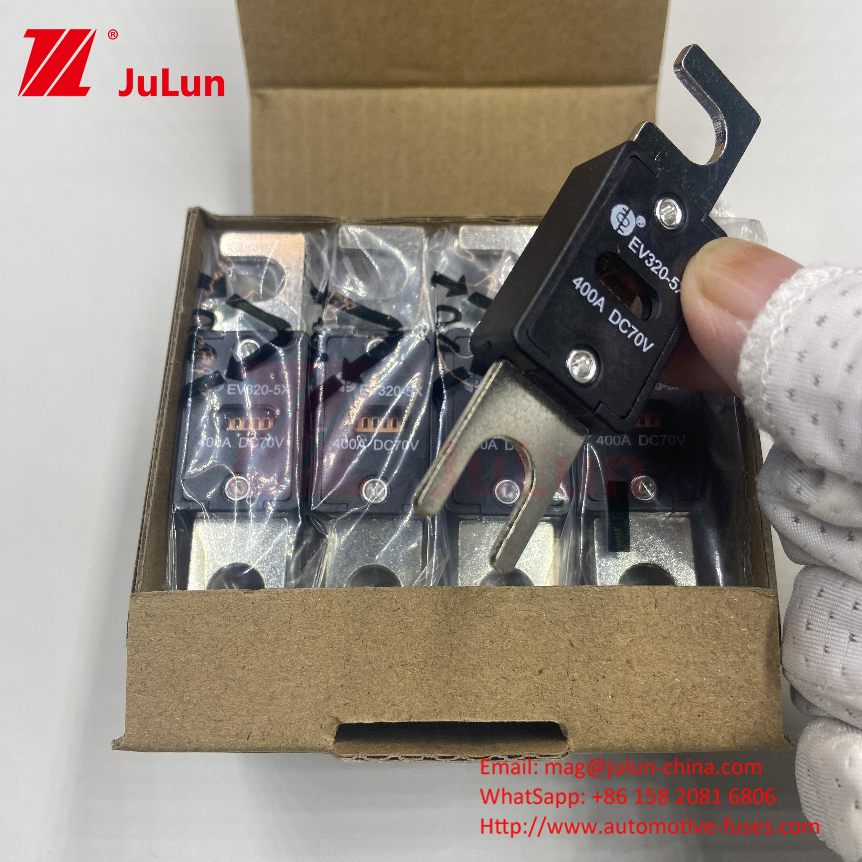 EV320-5C-225A-N 70VDC Custom Logo Automotive Blade Fuses Screw Plug In M6 M8 Медь 80A-500A