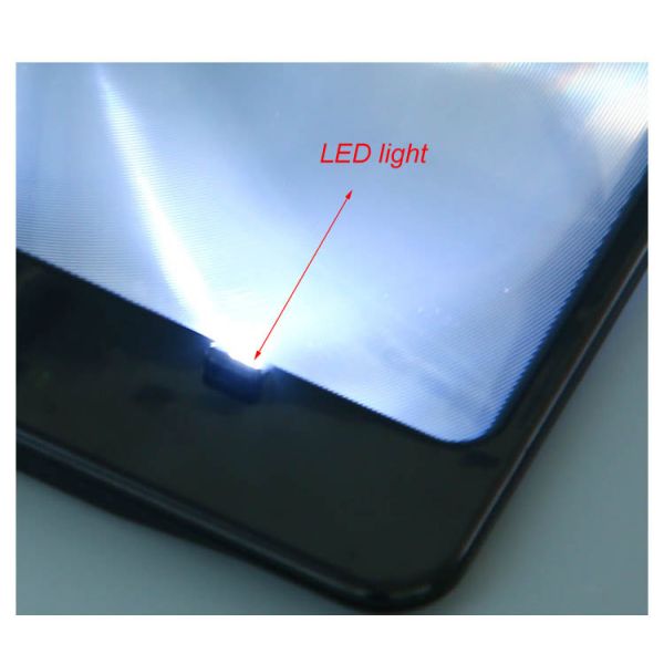 High Quality Wholesale Custom Large Size LED Lighted Magnifier Glasses, Computer Screen LED 18*14CM 3X Magnifying Glass