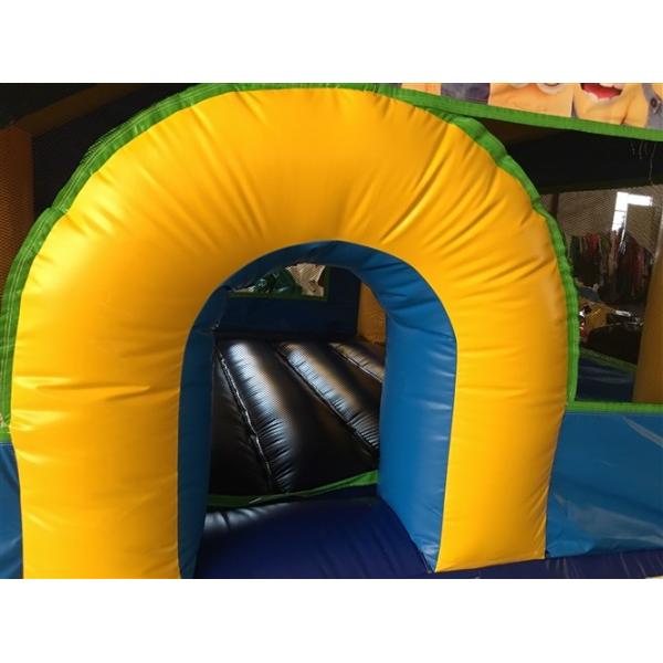 Commercial Yellow Cartoon Inflatable Bouncy House Inflatable Castle For Kids