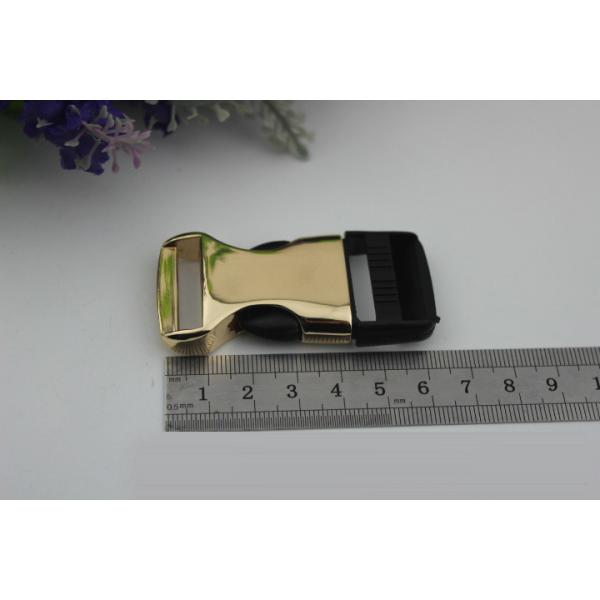 Novelty Design Zinc Alloy And Plastic Nickel Color 1 Inch Fast Release Metal Buckles For Pet Accessories