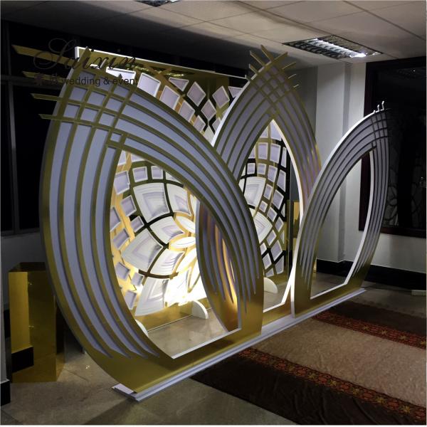 Церковный свадебный фон Цветочное украшение Портативный 4 шт.