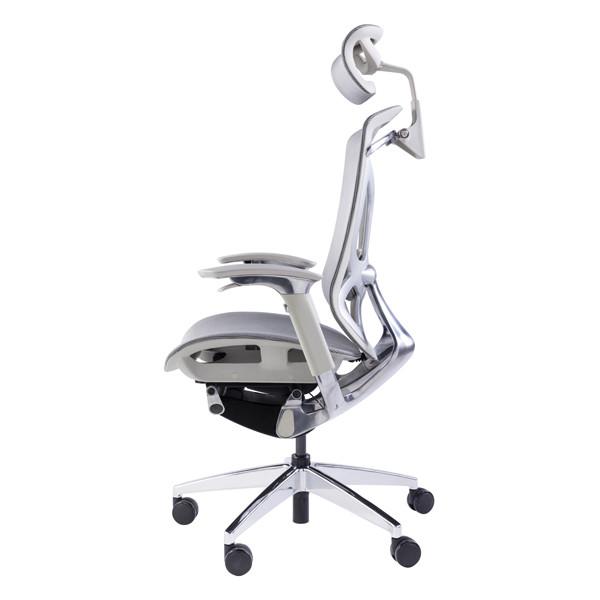 High Back Polished Aluminum Ergonomic Mesh Executive Chair Sync Sliding Swivel Office Chair