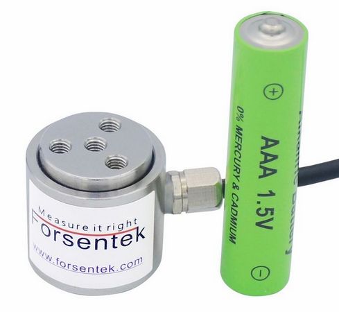 Miniature Cylindrical Load Cell Flange-to-flange Cylinder Type Force Transducer