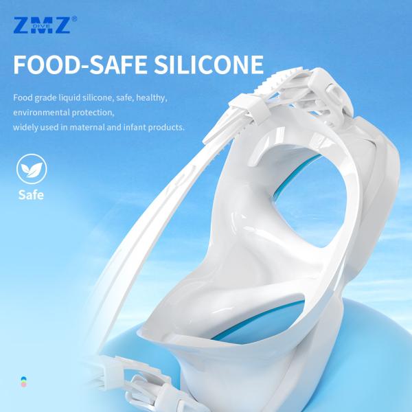 Half Face Kids Frameless Snorkel Mask Scuba Dive Gear Kit