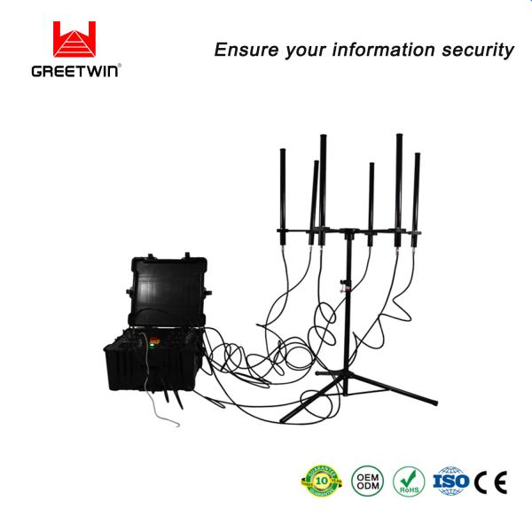ISO9001 560W Portable Signal Blocker 50AH Pelican Cell Signal Blocker