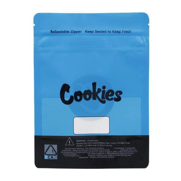 сумки 3.5g Mylar само- герметизируя для логотипа печений Resealable изготовленного на заказ