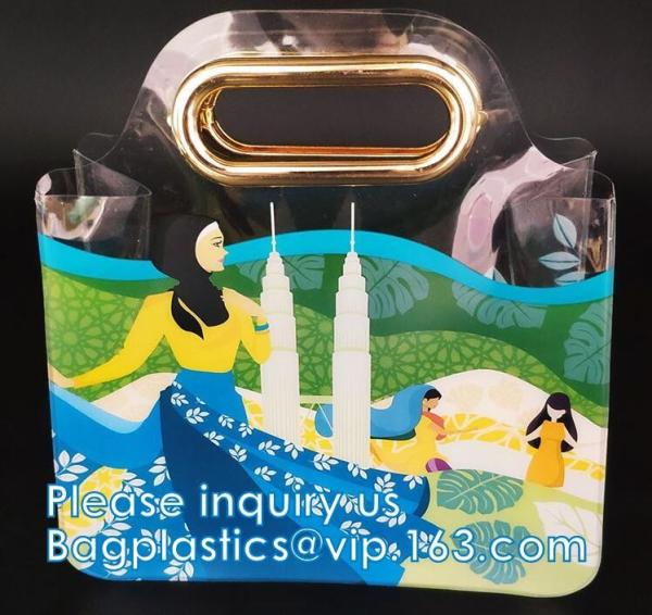 Fashionable Design Luxury PVC Handbag Purse, Organizer Dust Cover, Bag Protector, Magnetic Snap Closure