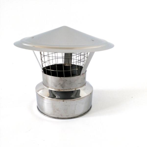 Galvanized Chimney Flue Rain Caps Featuring An Effective Bird Guard Weather Resistant