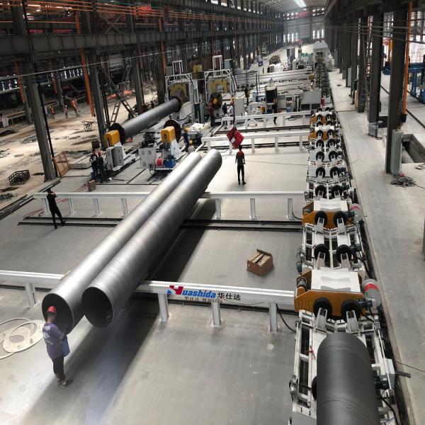 Fully Automated Polyurethane Foam Insulated Pipe Production Line With Polyethylene Wrapping