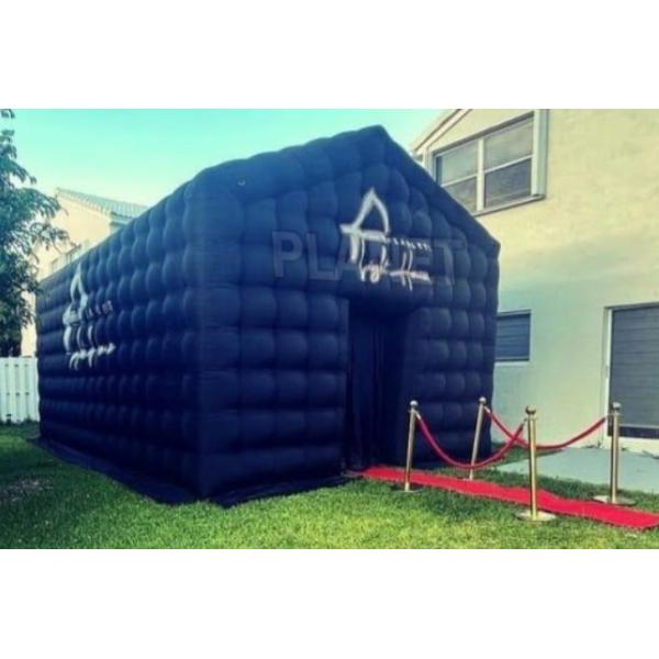 Портативный черный светодиодный светильник для дискотек, надувной ночной клуб, кубический шатер, мобильный ночной клуб