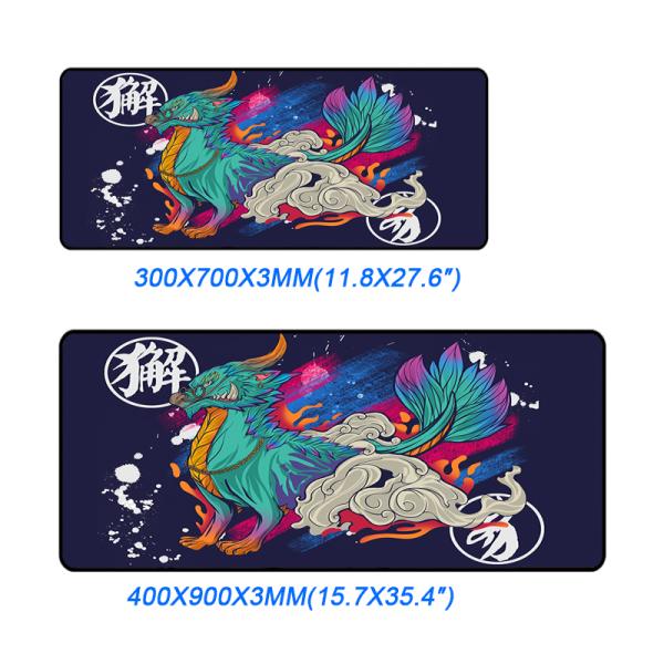 Large Size XXL XXXL Waterproof Computer Keyboard Rubber Gaming Mouse Pad with Custom Logo