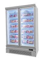 Congelador de refrigerador ereto comercial da exposição do supermercado da congelação rápida para o alimento congelado