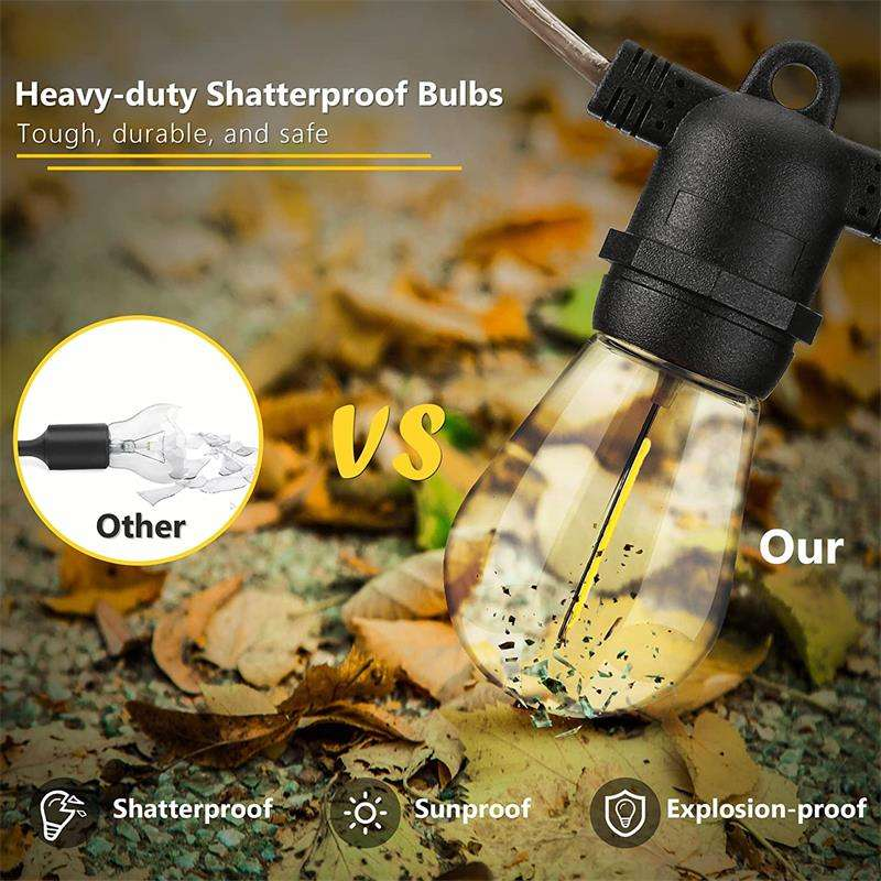 Shatterproof & Waterproof , Creative Shaped String Lights for Outdoor Holiday Decorations