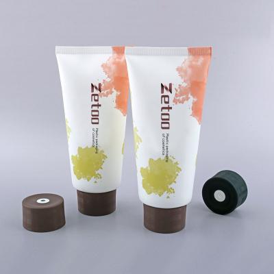 PE Shampoo Tube Packaging 90ml - 250ml Body Lotion Tube With Center Dispensing Caps