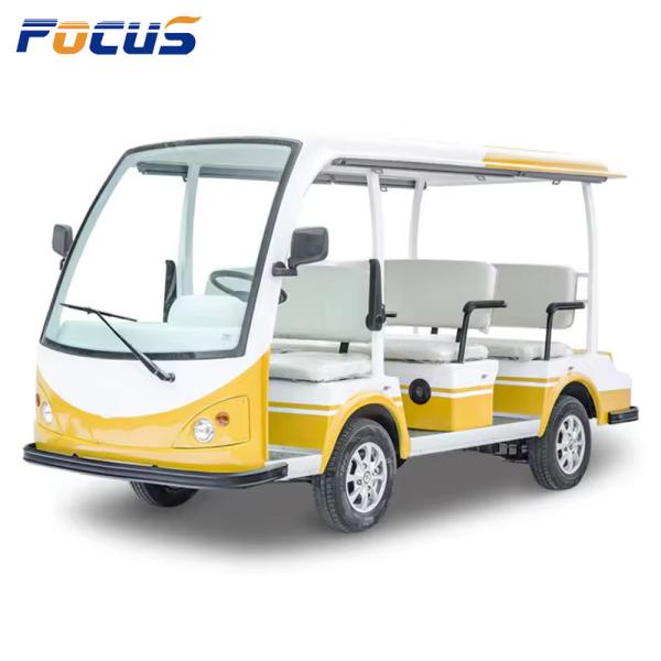 New Design Full Electric Sightseeing Bus 14 Seats Electric Shuttle Bus