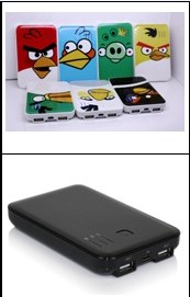 5000mah Portable Battery Charger For iPad And IPhone With Polymer Li-ion Battery
