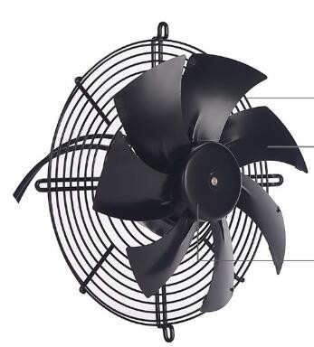 Waterproof Ec Axial Fan Steel Shell New Energy  Charging Pile Vent Blower
