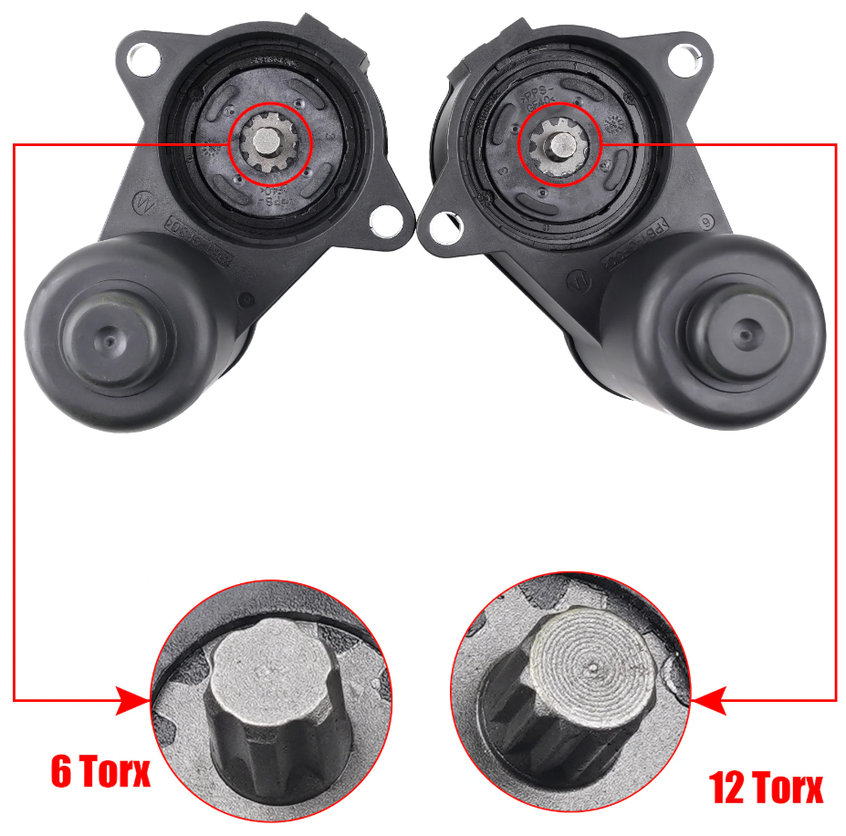 Auto Parts 6 12 Torx Rear Caliper Parking Brake Servo Motor 3C0998281 3C0998281B 3C0998281A for Vw