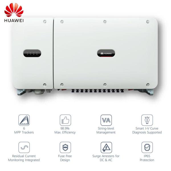 IP65 Protection Three Phase SUN2000-60KTL-M0 On Grid Solar Inverter for Commercial