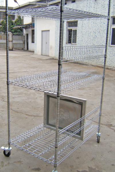 SMT Stencil Turnover PCB Storage Trolley Stainless steel 400mm