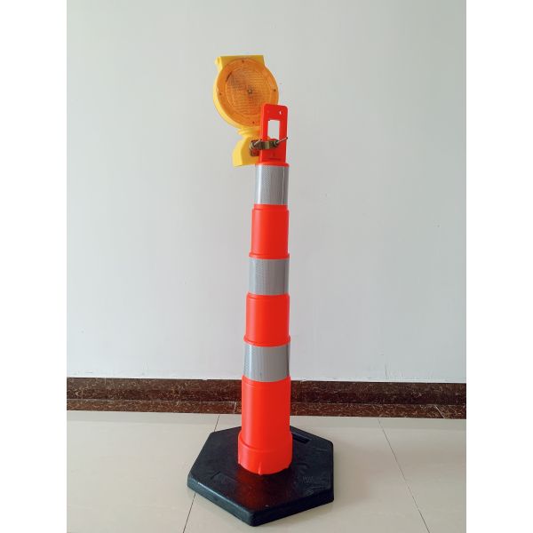 PE Material Traffic Post with Base and T-Top Delineator Bollard for Highway Road Safety