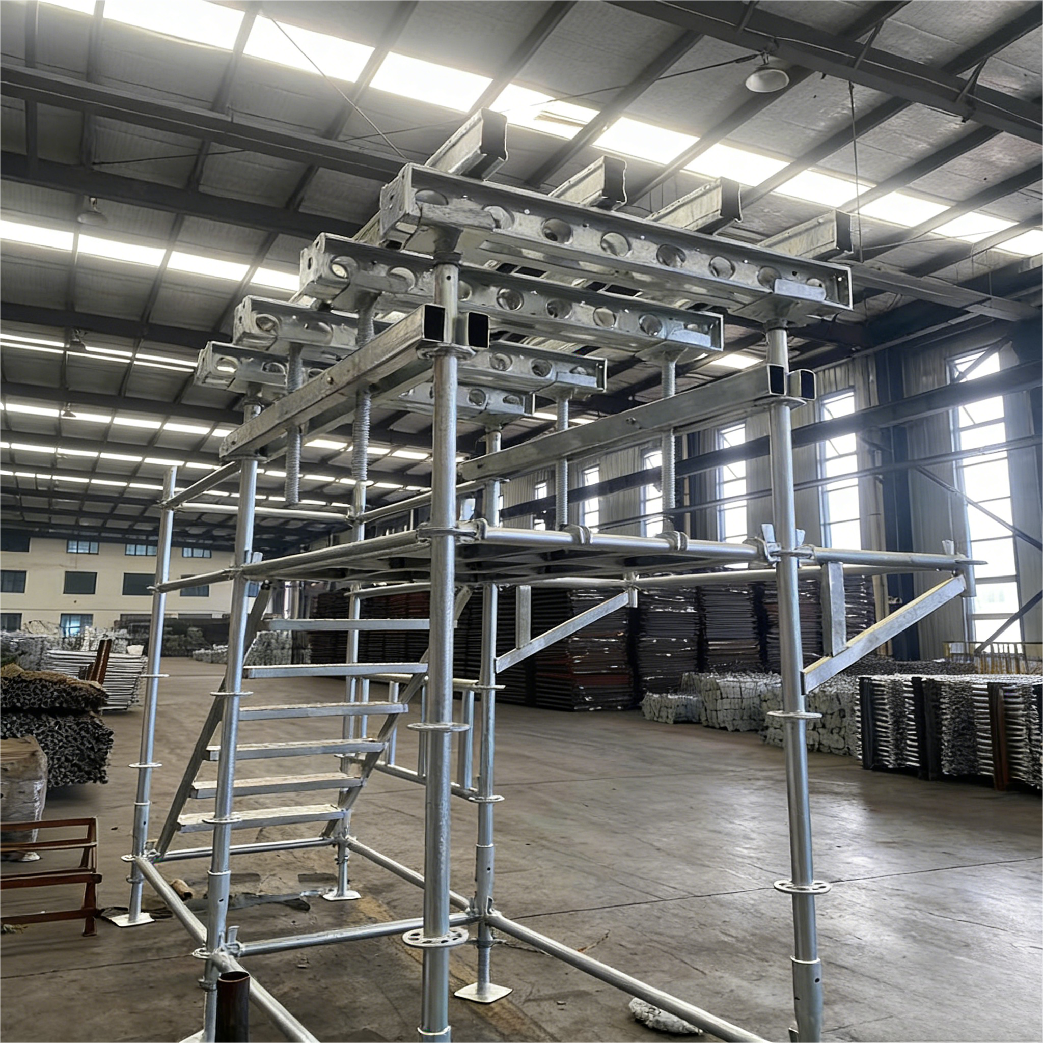 Hot Dip Galvanized Ring Lock Scaffold Stable Scaffold For Construction And Maintenance