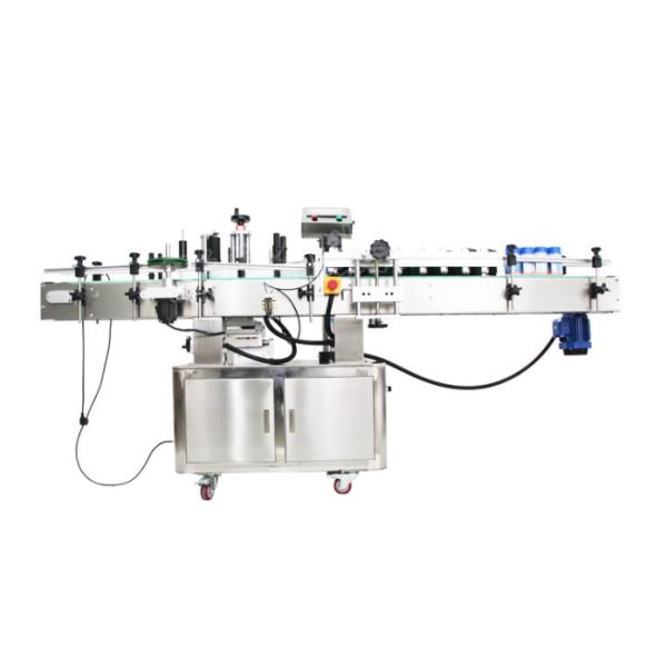 Máquina de aplicação de rótulos de garrafas de plástico para garrafas de metal