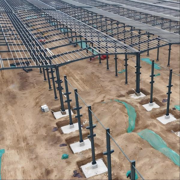 Prefab Steel Warehouse Shed Building Materials Wide Span Structure Construction