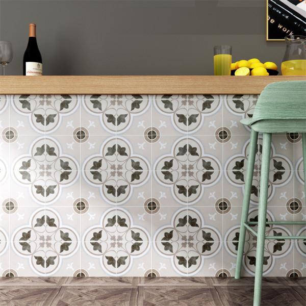 Plancher et mur gris résistant à l'usure Floret Carreaux céramiques rustiques 200x200mm Et pas de carreaux de décoloration pour balcon