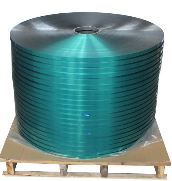 Natural Green Copolymer Coated Steel Tape 0.3mm 370mpa EN JIS