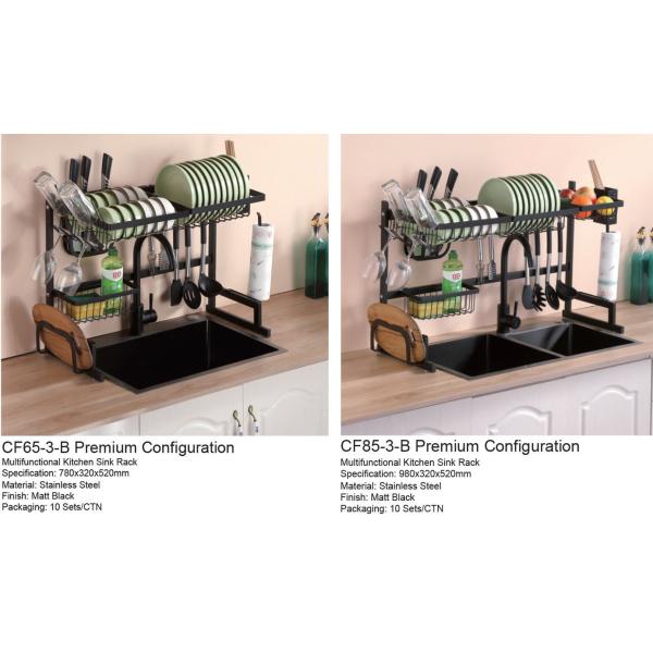 Stainless Steel Kitchen Over The Sink Drying Rack 650x320x520mm Size