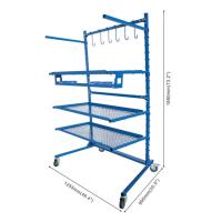 Fácil de montagem de carro parachoque de pintura Stand ajustável para reparação e pintura