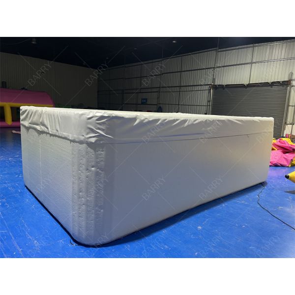Rectangular Drop Stitch DWF Fabric Inflatable Kids Pool with Cover