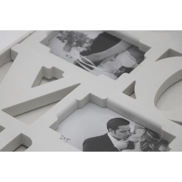 Hot Sale White Love Square Gallery Wall Picture Frames 29.5 X 28.5 X 2 Cm ODM / OEM Service