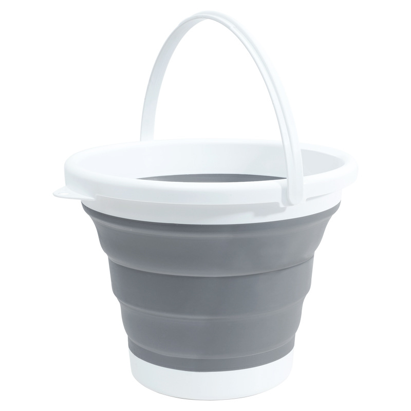 High Quality Portable Folding Children's Outdoor Fishing & Travel Multi-Purpose Bucket Silicone Plastic Water Bucket