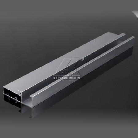1.25mm Powder Coated Aluminium Extrusions , Aluminium Wardrobe Profiles For Kitchen