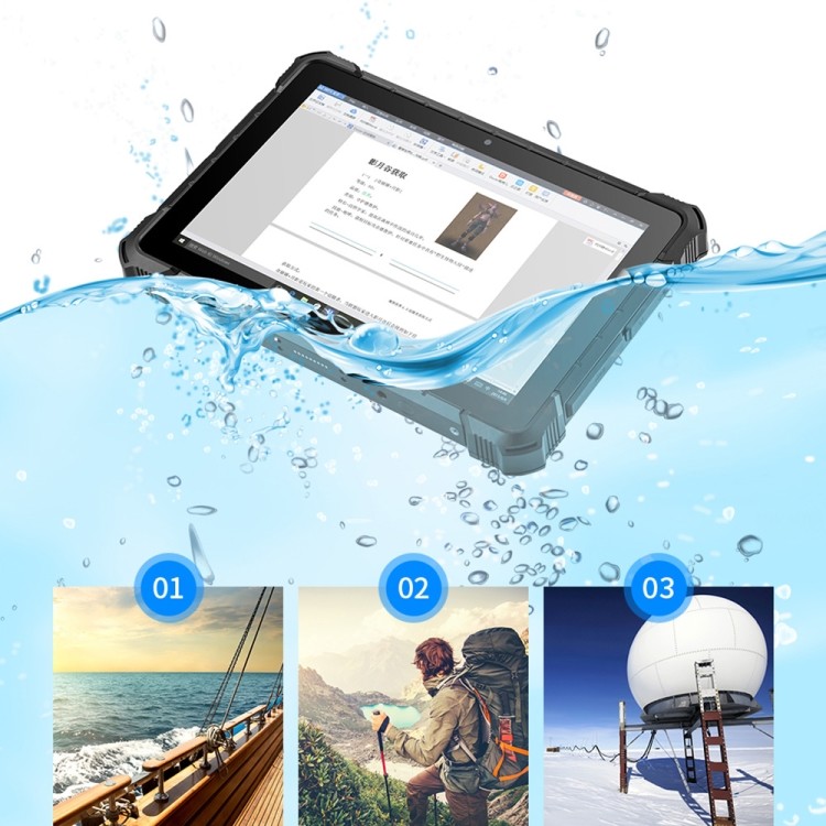 Водоустойчивый промышленный ПК 500nits IPS планшета IP67 с GPS NFC RFID