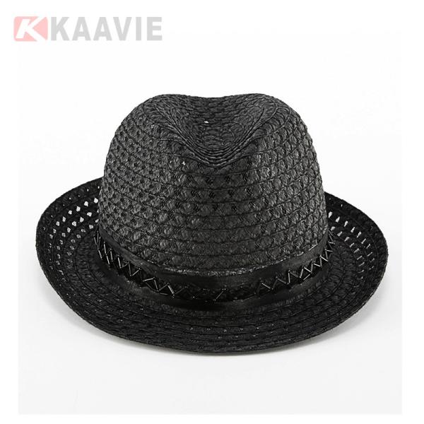 58cm Lightweight Unisex Raffia Straw Bucket Hat For Summer Outdoor