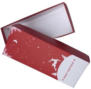 Caixas de Natal reusáveis do papel branco descartável do cartão, caixas de