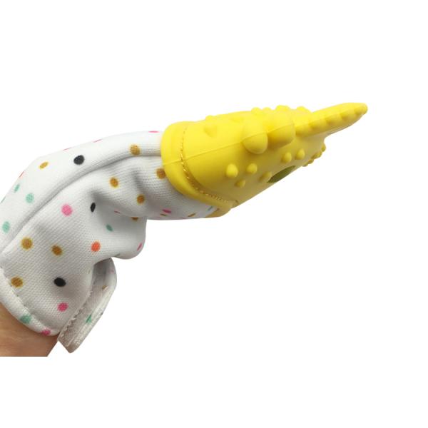 Cute Cat Shape Food-Grade Silicone Baby Teether Teething Mittens Glove Mitt For Baby