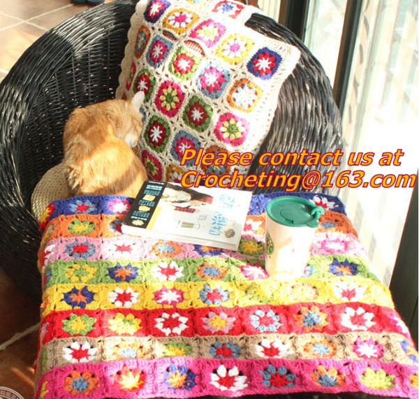 Handmade Crochet Blankets Towel Blanket Crochet Blanket American Style Plaid Table Cloth