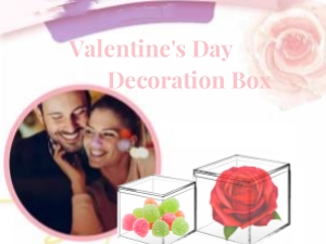 Small Acrylic Box 4 Packs Clear Boxes With Lid Acrylic Square Cube For Display Jewelry Storage Boxes Party Decorative Box
